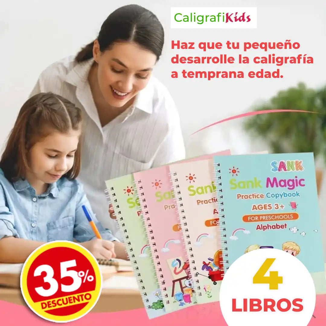 CaligrafiKids: Set Magico ¡Escribe, Borra y Aprende Sin Límites!