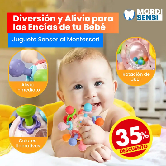 🦷MORDISENSI - Si a tu Bebé ya le están saliendo los Dientes, este Juguete Montessori es el Ideal